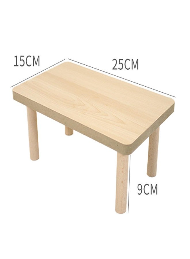 DEFKIYT Hamster Play Wooden Platform, Gerbil Cage Waterproof Wood Stand with Pillars Standing Surface Play Decor Cage Accessories for Syrian Squirrel Chinchilla and Other Small Pets - Image 2